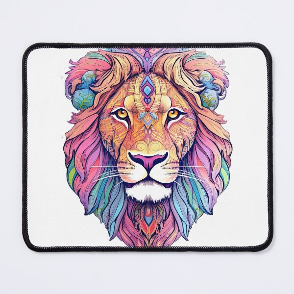 Item preview, Vibrant Majesty: The Colorful Lion designed and sold by cece4410.