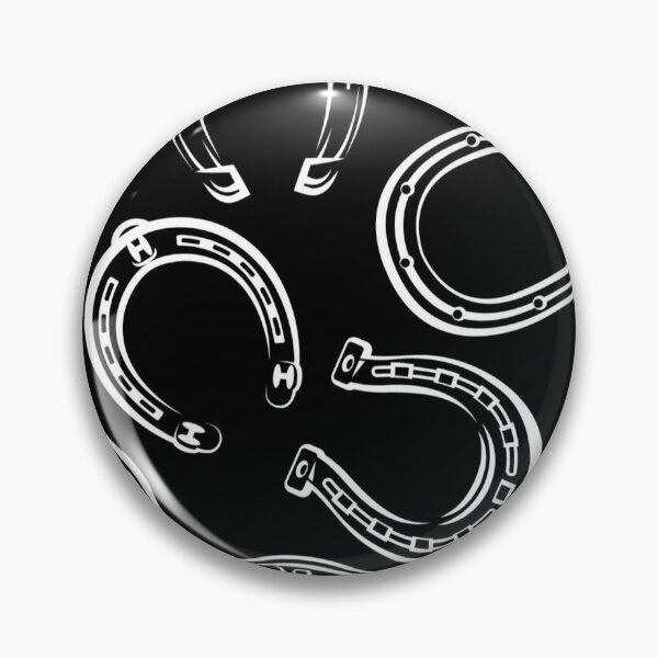 Item preview, White horseshoe design - Black background designed and sold by Jennifer Adair.