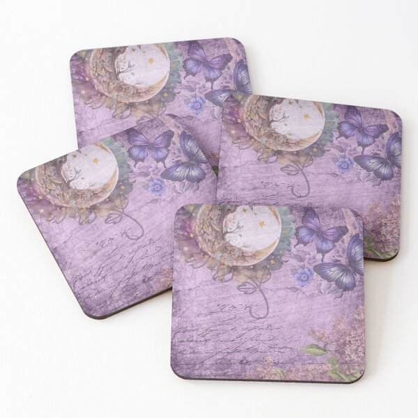 Item preview, Deep Purple Butterfly Watercolor Lilac Flowers designed and sold by Bright76.