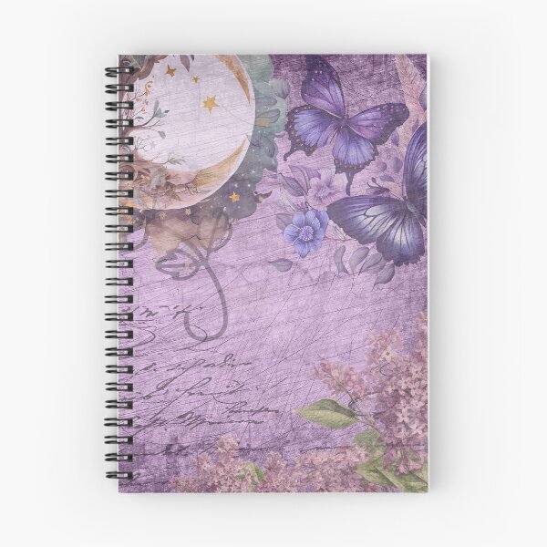 Item preview, Deep Purple Butterfly Watercolor Lilac Flowers designed and sold by Bright76.