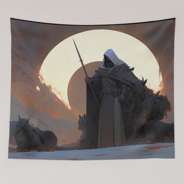 Item preview, Desert Wanderer: Shadows of the Eclipse designed and sold by AdventureCanvas.
