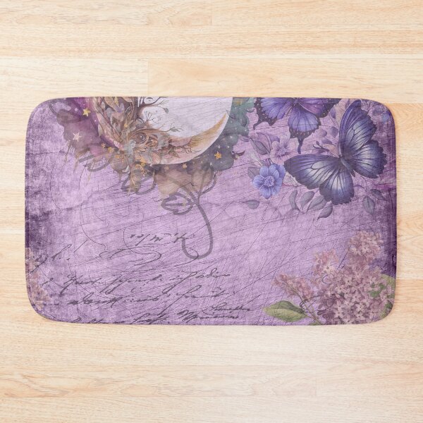 Item preview, Deep Purple Butterfly Watercolor Lilac Flowers designed and sold by Bright76.