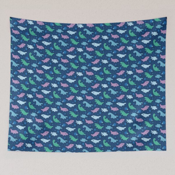 Item preview, Water Dinosaurs Under The Sea Pattern designed and sold by KristyKate.
