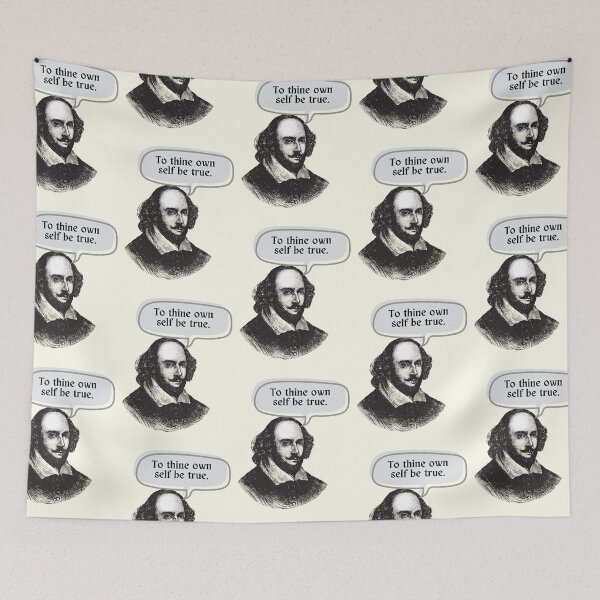 Item preview, To Thine Own Self Be True Motivational Shakespeare Quote designed and sold by IceCreamMuseum.