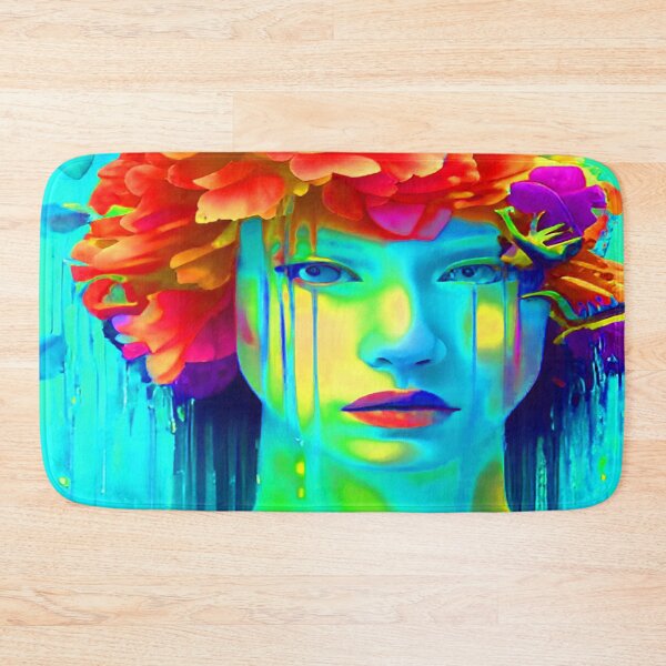 Item preview, Bright Neon Art Female Portrait Design designed and sold by deniselynnimage.