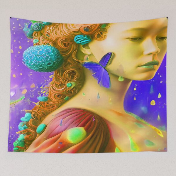 Item preview, Asian Female Oriental with Blue Sky Background designed and sold by deniselynnimage.