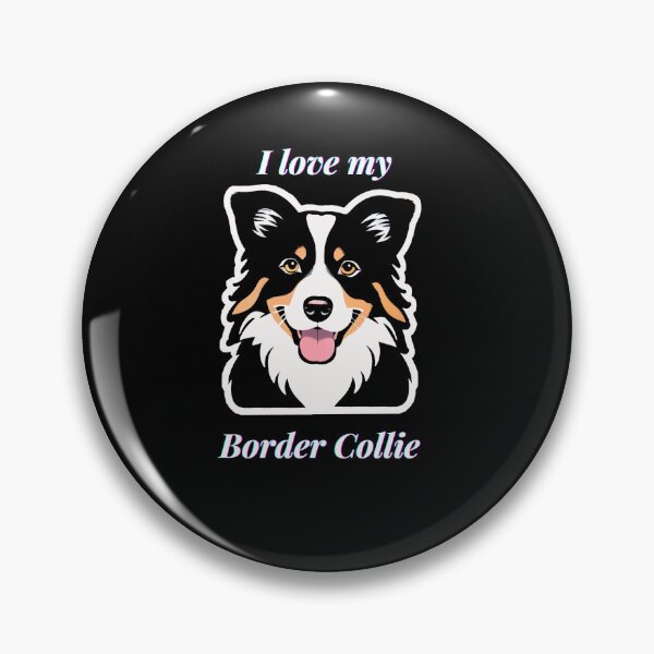 Aperçu de l'œuvre J'aime mon Border Collie créée et vendue par PrintWearCol.