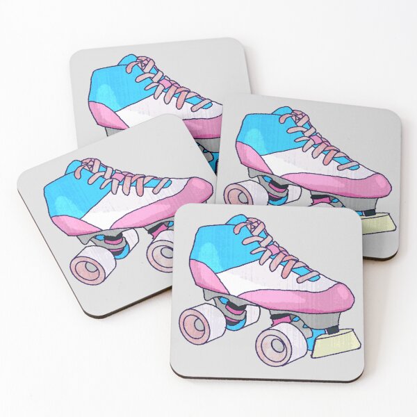 Item preview, Proud to Skate Pink, White, and Blue Skate Design designed and sold by Sharpmichelle.