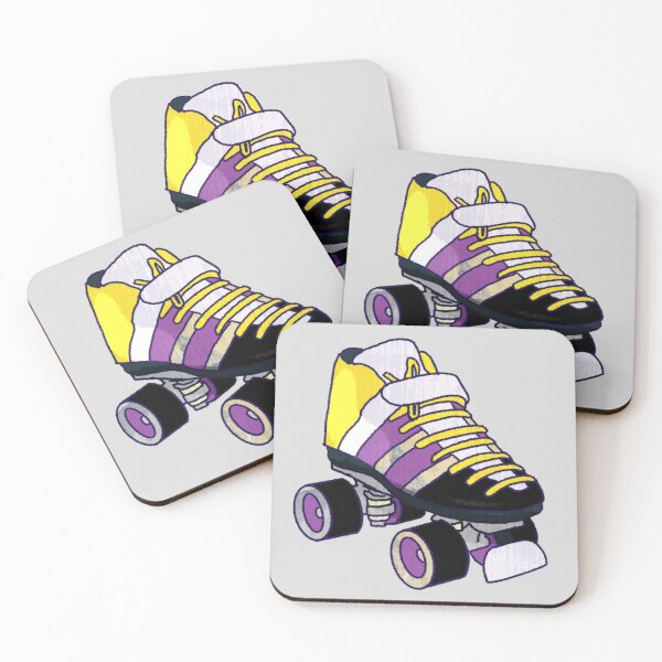 Item preview, Proud to Skate Yellow, White, Purple, and Black Skate Design designed and sold by Sharpmichelle.