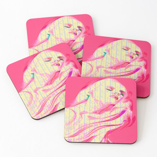 Item preview, Relaxing Sleeping Female with Hot Pink Background designed and sold by deniselynnimage.