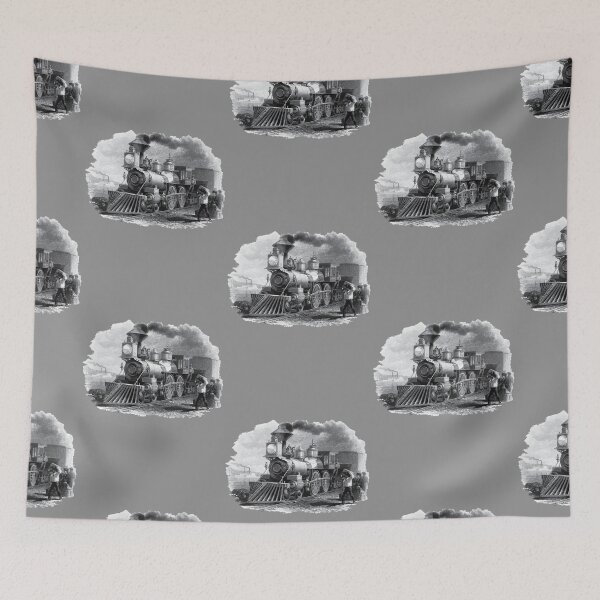 Item preview, 1873 Steam Train Drawing   designed and sold by andradess.