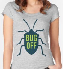 Entomology Bug Off Women's Fitted Scoop T-Shirt