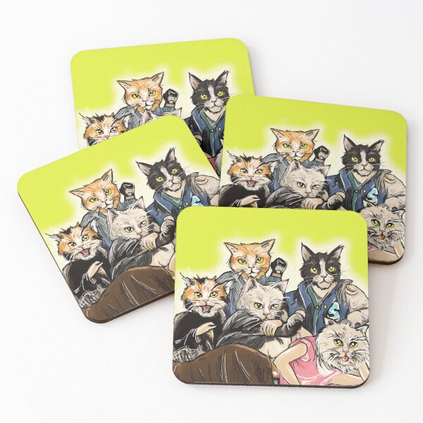 Item preview, The Kitten Club - The Breakfast Club As CATS! designed and sold by WhatWhatDesigns.