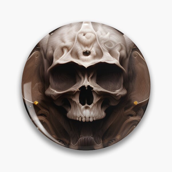 Item preview, Woodworked skull designed and sold by amac1662.