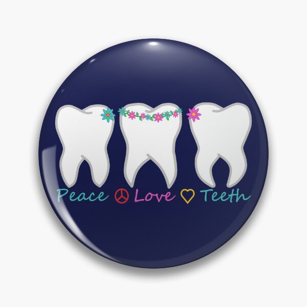 Item preview, Peace Love Teeth designed and sold by thehippiehygienist.