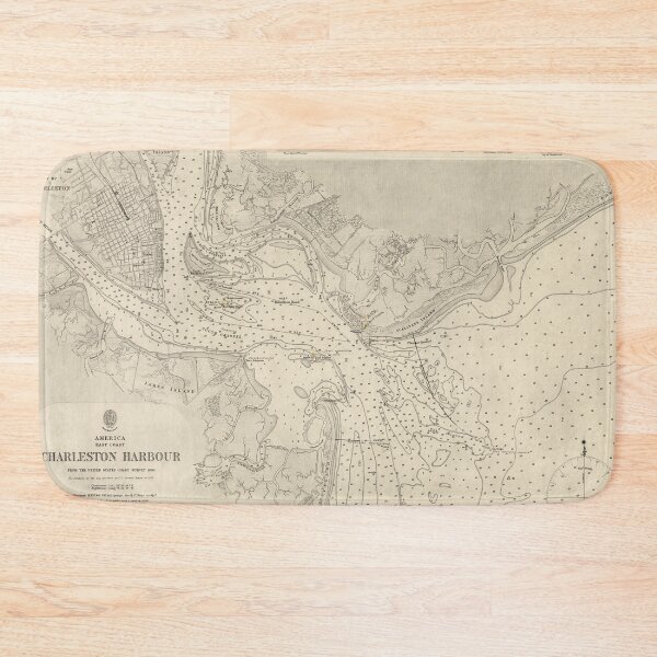 Item preview, Vintage Charleston SC Map (1869) The Holy City South Carolina Atlas designed and sold by BravuraMedia.