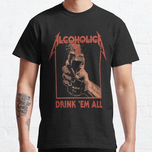 Alcoholica Metallica Men's T-Shirts for Sale | Redbubble