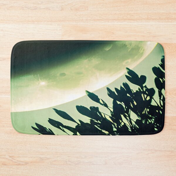 Item preview, Moon and Earth in Backdrop with Plants Growing  designed and sold by deniselynnimage.