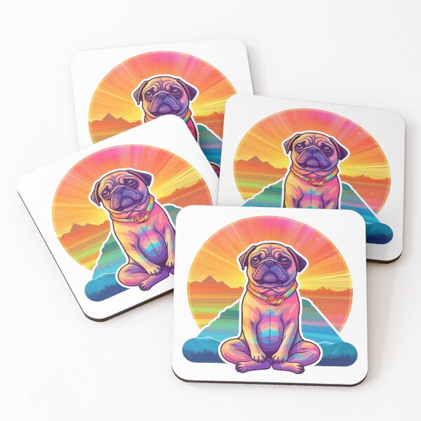 Item preview, Enlightened Pug: A Divine Canine Companion designed and sold by Alanna Rose Realm.