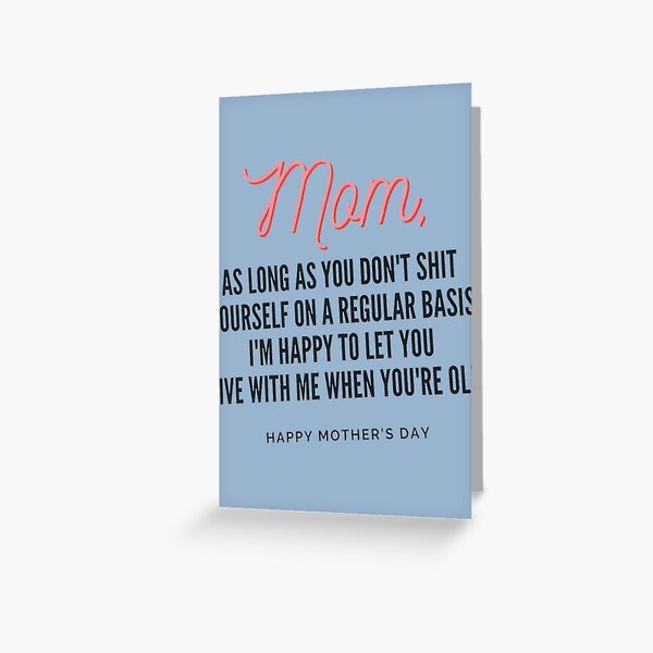 Funny Mother's Day card, LOL Lots of Love Mother's Day, Sarcastic Mom Card,  A2 Mothers Day card