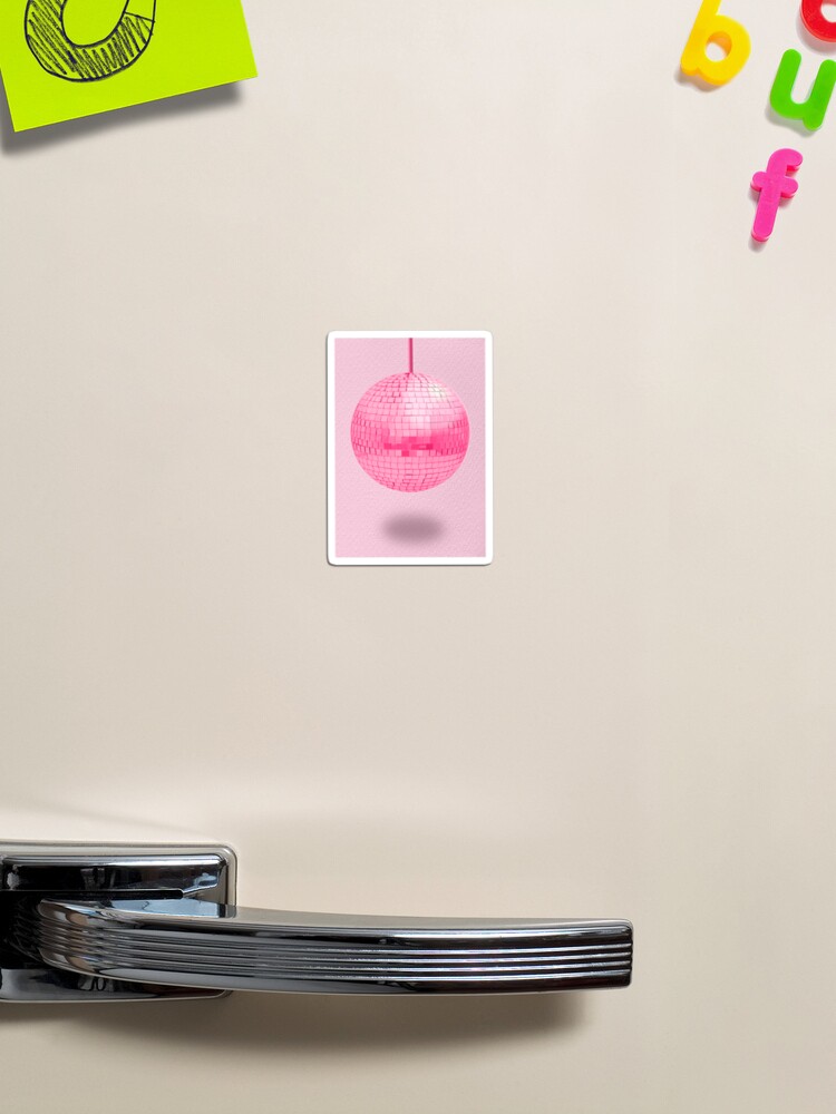 Pink Disco Ball Print