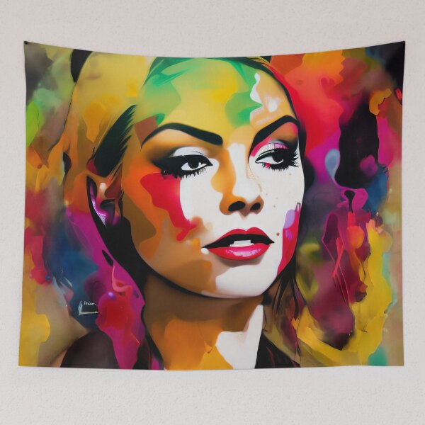 Item preview, Digital art abstract portrait | retro aesthetics  designed and sold by CiceroSpin.