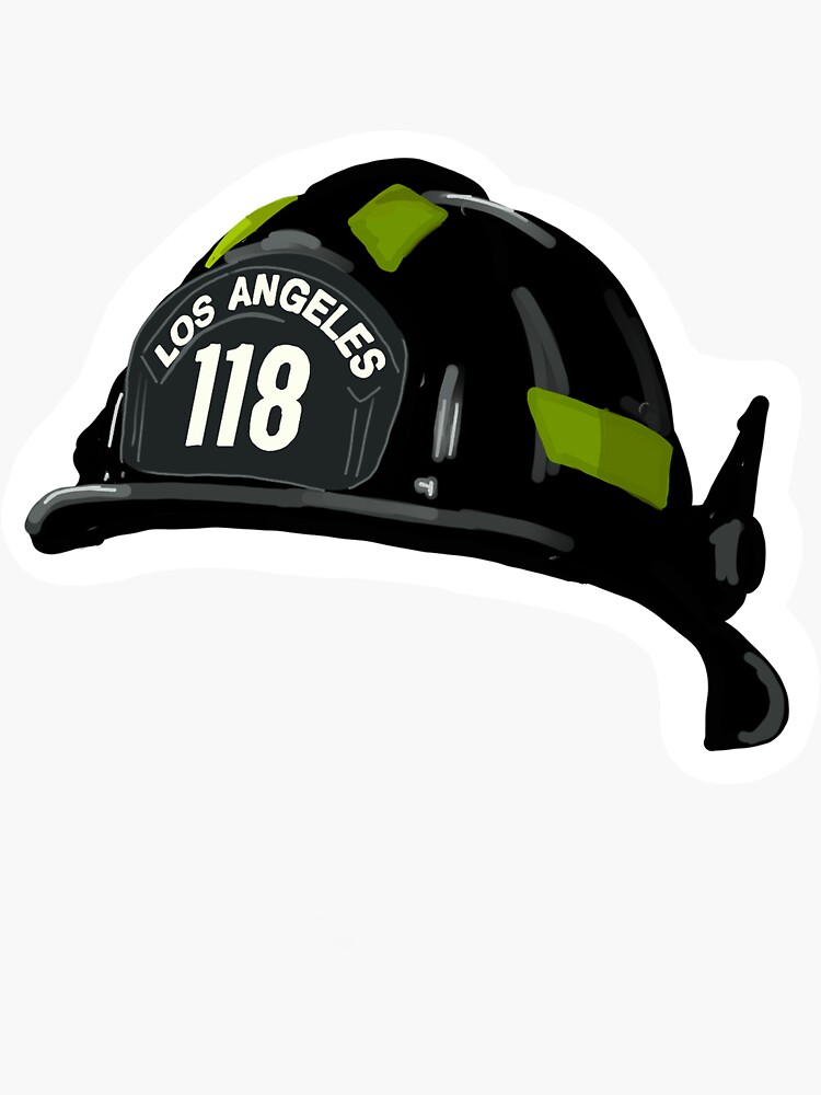 Los Angeles Dodgers Fire Helmet Decal 