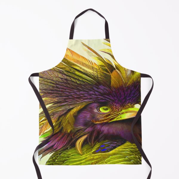 Item preview, Bird with Ruffled Head of Feathers Morning Hair Yellow Gold designed and sold by deniselynnimage.