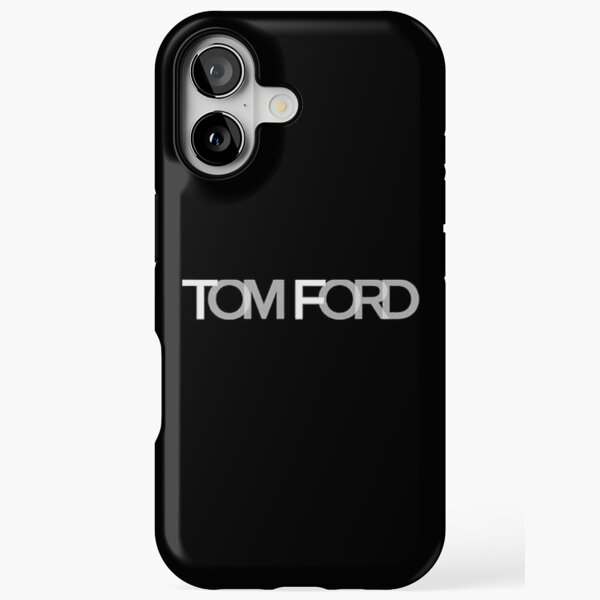 TOM FORD ロゴプレート グレインレザー iPhone13 Pro ケース TOM FORD - Logo-Embellished Full-Grain Leather iPhone 13 Pro