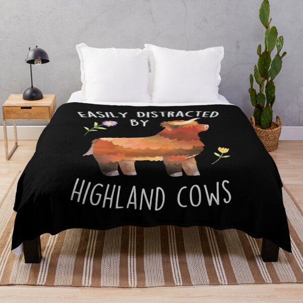 Item preview, Easily Distracted by Highland Cows designed and sold by Clara Hollins.