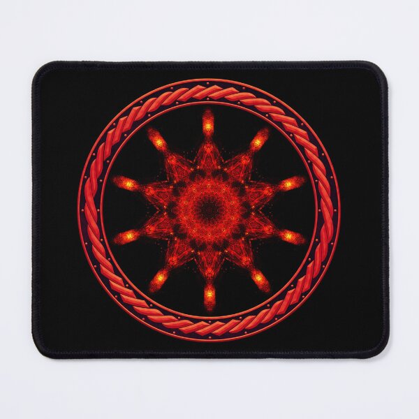 Item preview, Kaleidoscope Ominous Red in Celtic Circle Frame 35 designed and sold by Swabcraft.