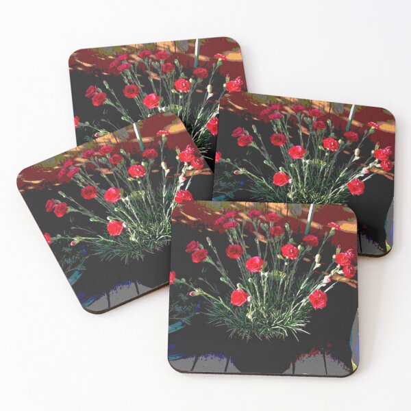 Item preview, RED CARNATIONS designed and sold by ArtbyRolleen.