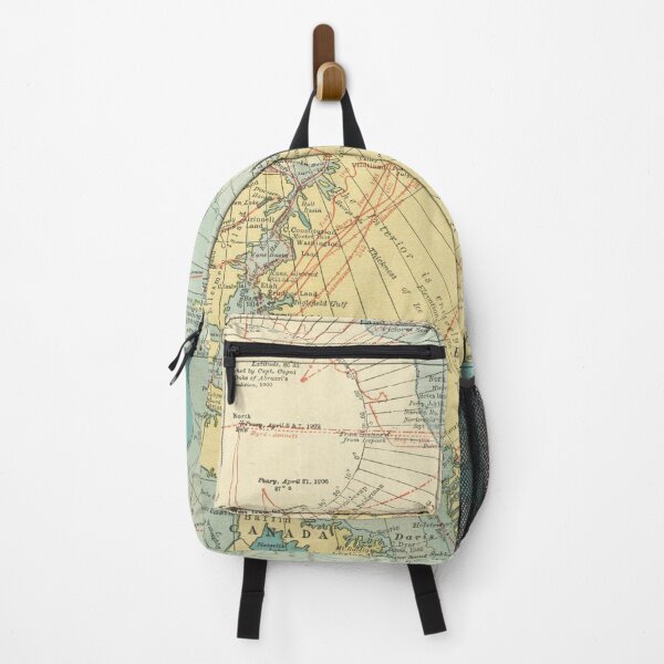 Item preview, Vintage Greenland and North Pole Exploration Map (1915) Northern Polar & Arctic Explorers Atlas designed and sold by BravuraMedia.