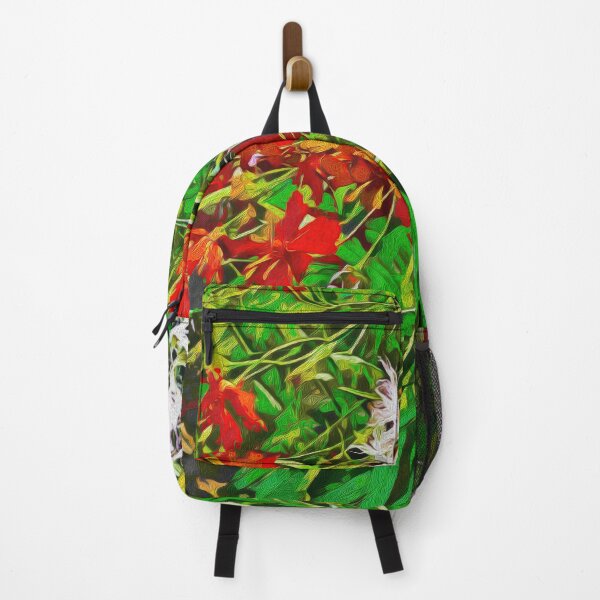 Item preview, RED AND WHITE ON GREEN designed and sold by ArtbyRolleen.