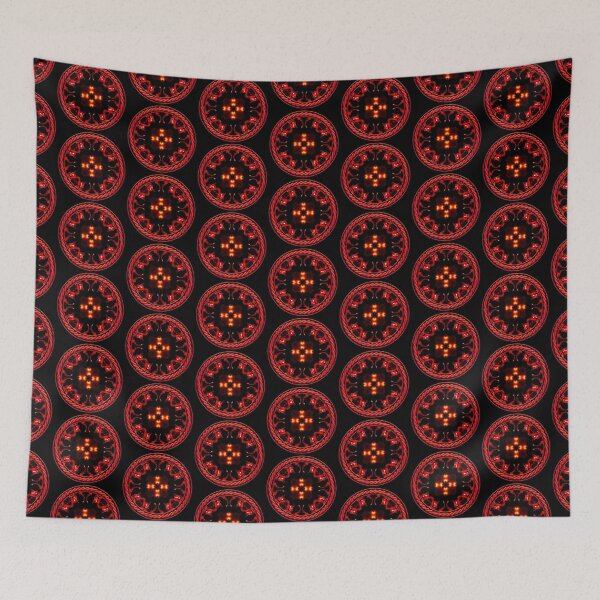 Artikelvorschau, Kaleidoscope Ominous Red in Celtic Circle Frame 41 entworfen und verkauft von Swabcraft.