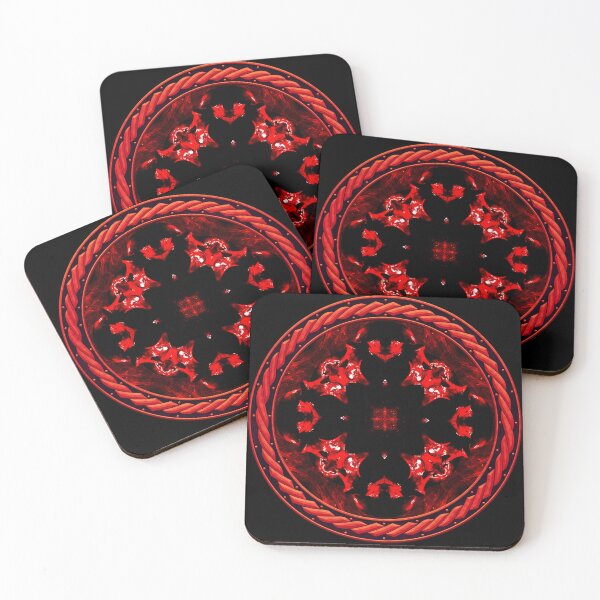 Item preview, Kaleidoscope Ominous Red in Celtic Circle Frame 42 designed and sold by Swabcraft.