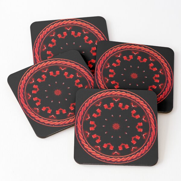 Item preview, Kaleidoscope Ominous Red in Celtic Circle Frame 43 designed and sold by Swabcraft.