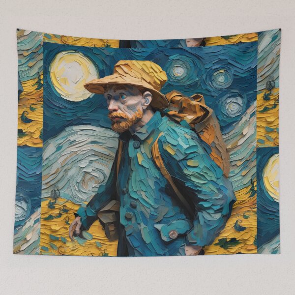 Item preview, Backpacking Van gogh  designed and sold by tdigitalvangogh.