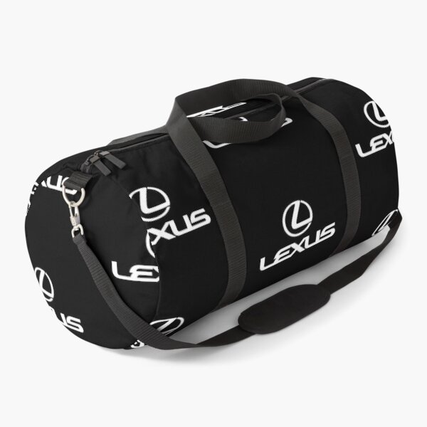 Lexus Brown Leather Duffel Travel Bag Shoulder Strap