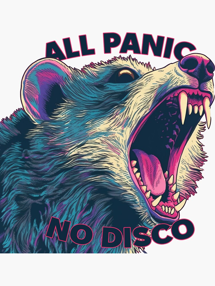 All Panic No Disco Sticker