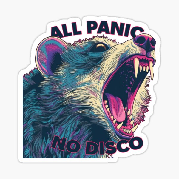 All Panic No Disco Vinyl Sticker - Breakout Press Co.