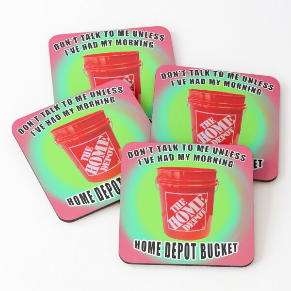 Item preview, dont talk to me unless ive had my morning home depot bucket designed and sold by imovrhere.