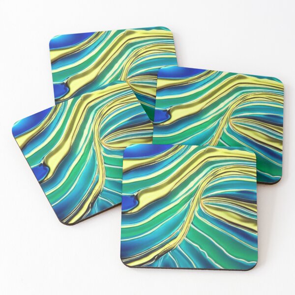 Item preview, Abstract Colorful Liquid Metal  designed and sold by calibrit.