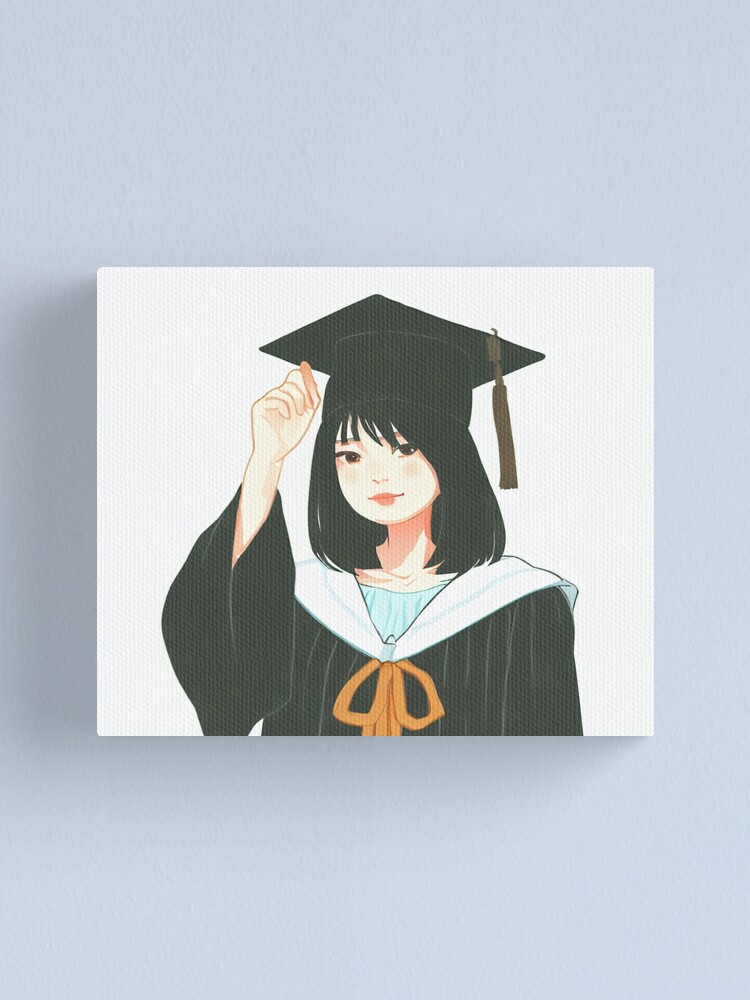 Cute Girl Graduation with Ribbon Name Graphic by ndutfrea · Creative Fabrica