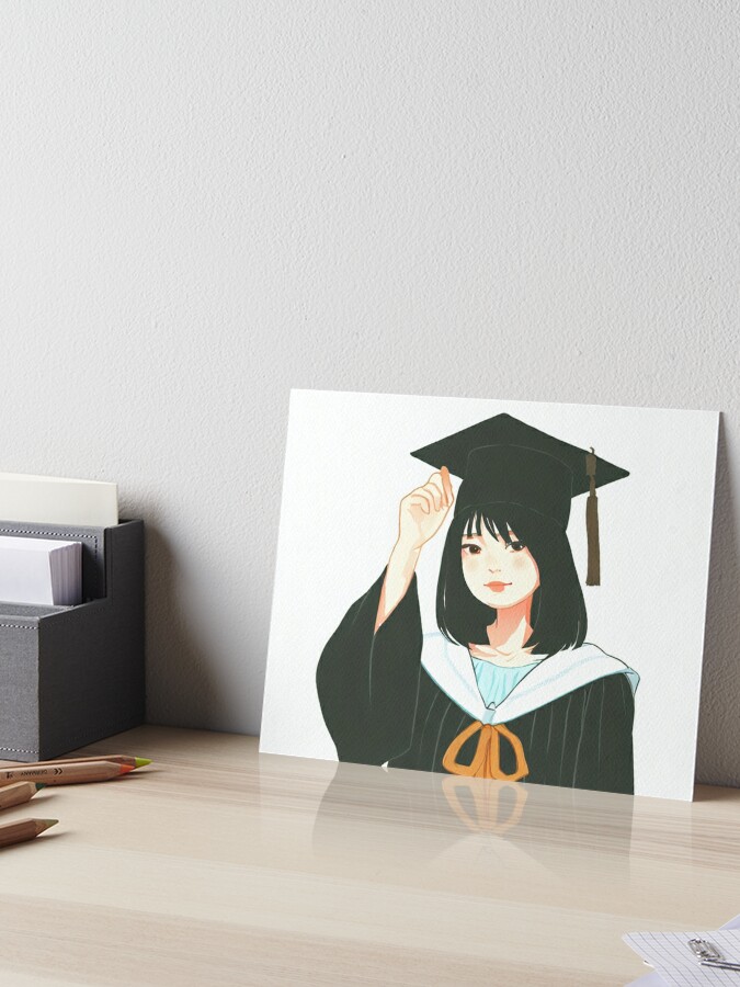 Graduation Character Clipart Transparent Background, Anime Illustration  Character Graduation, Anime Clipart, Karakter, Ilustrasi PNG Image For Free  Download