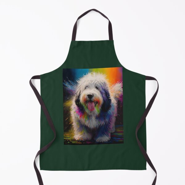 Item preview, Old English Sheepdog Synesthetic Splash Painting Artwork designed and sold by LoveWaffle.