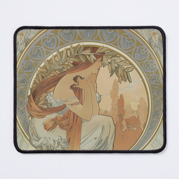 Item preview, Alphonse Mucha, The Arts, Poetry, Art Nouveau designed and sold by NouveauEra.