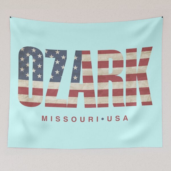 Item preview, Ozark Missouri Vintage American Flag Design designed and sold by Futurebeachbum.