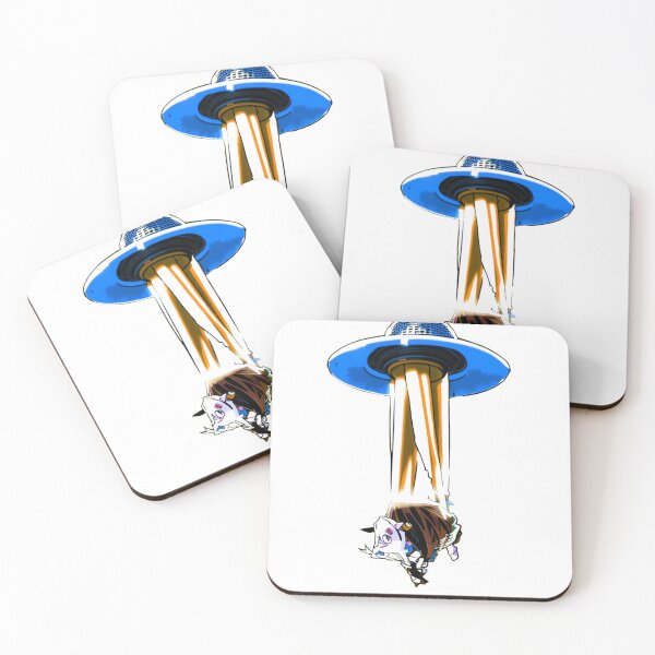Item preview, Anime Cows in Space Alien Invasion designed and sold by Bloomin'  Arty Families.