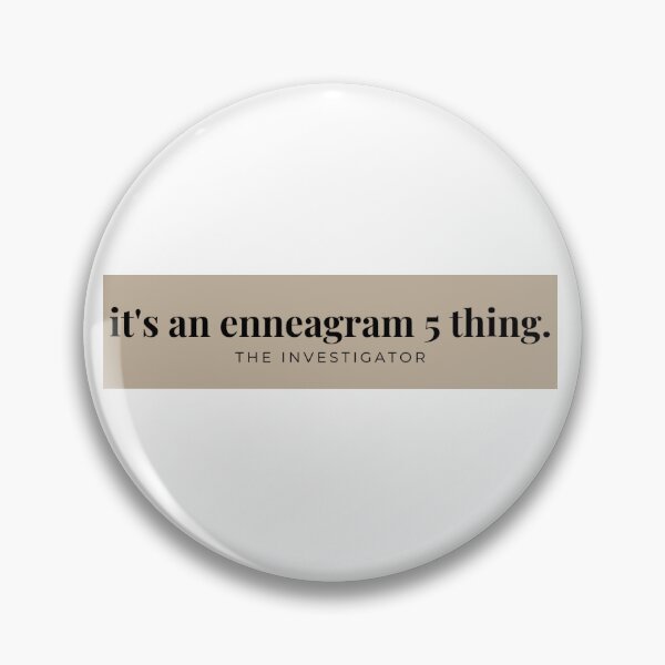 Item preview, it's an enneagram 5 thing designed and sold by kj johnson.